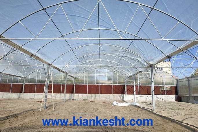 گلخانه سیرکولار اسپانیا پایه بتنی | پروژه اجرایی کیان کشت