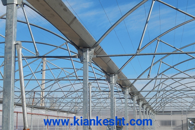 گلخانه طرح گاتیک اسپانیا در چناران | پروژه اجرایی کیان کشت